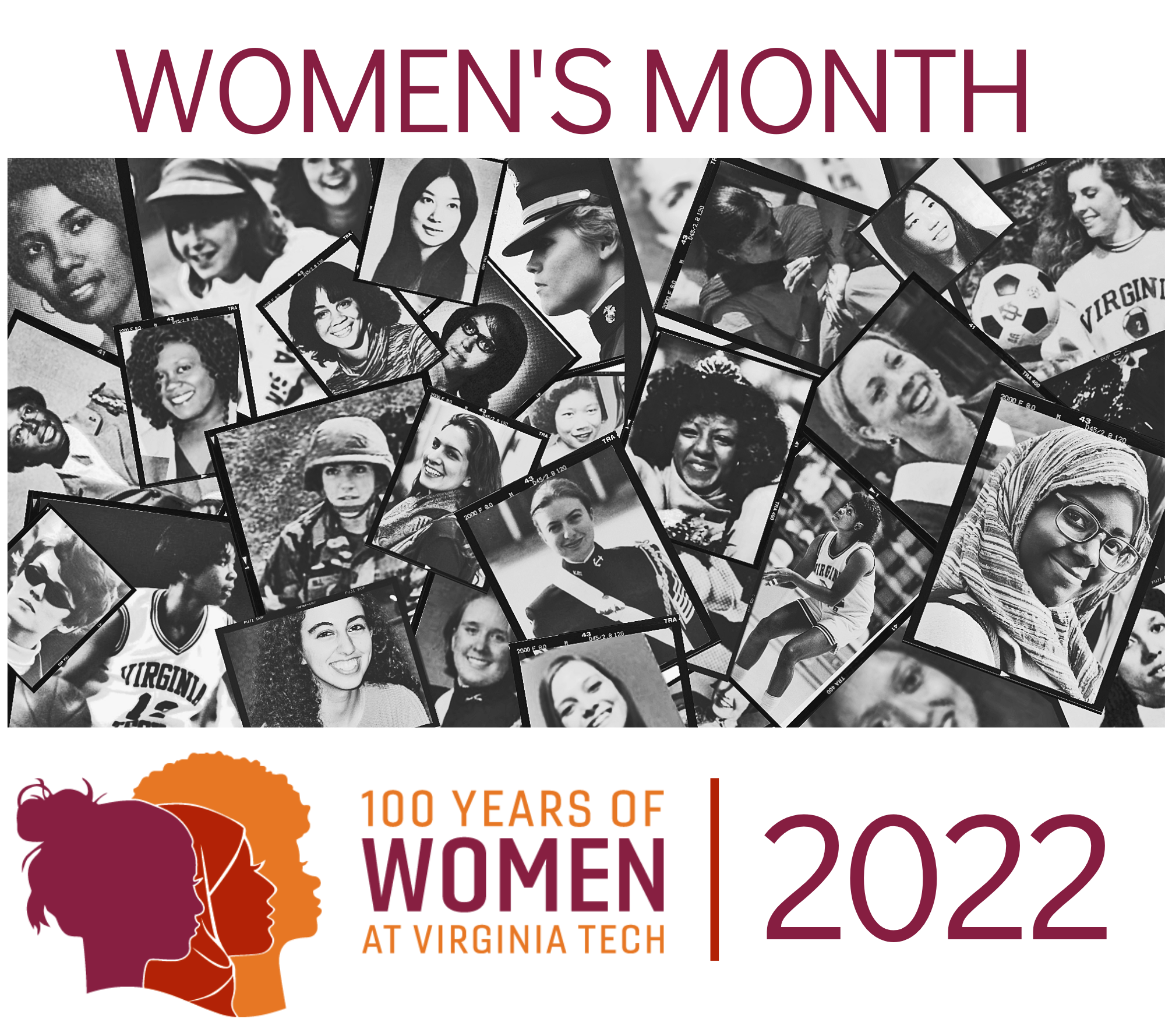 Women's Month 2022: 100 Years of Women at Virginia Tech logo